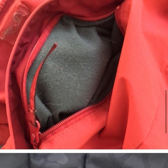 RED Women's Columbia Hooded Winter Ski Jacket  Size S/M Waterproof - Picture 10 of 14